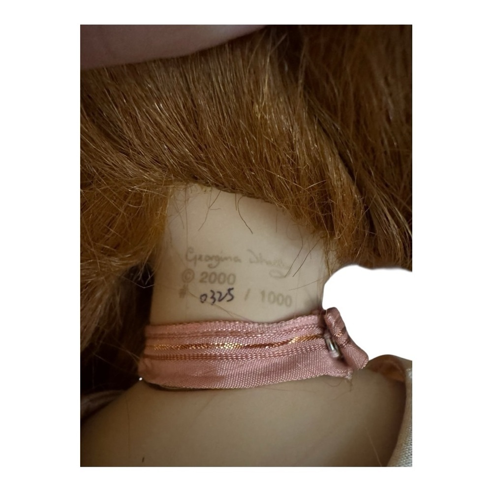 Charming Pink and Cream Doll with Long Hair - Picture 4 of 6